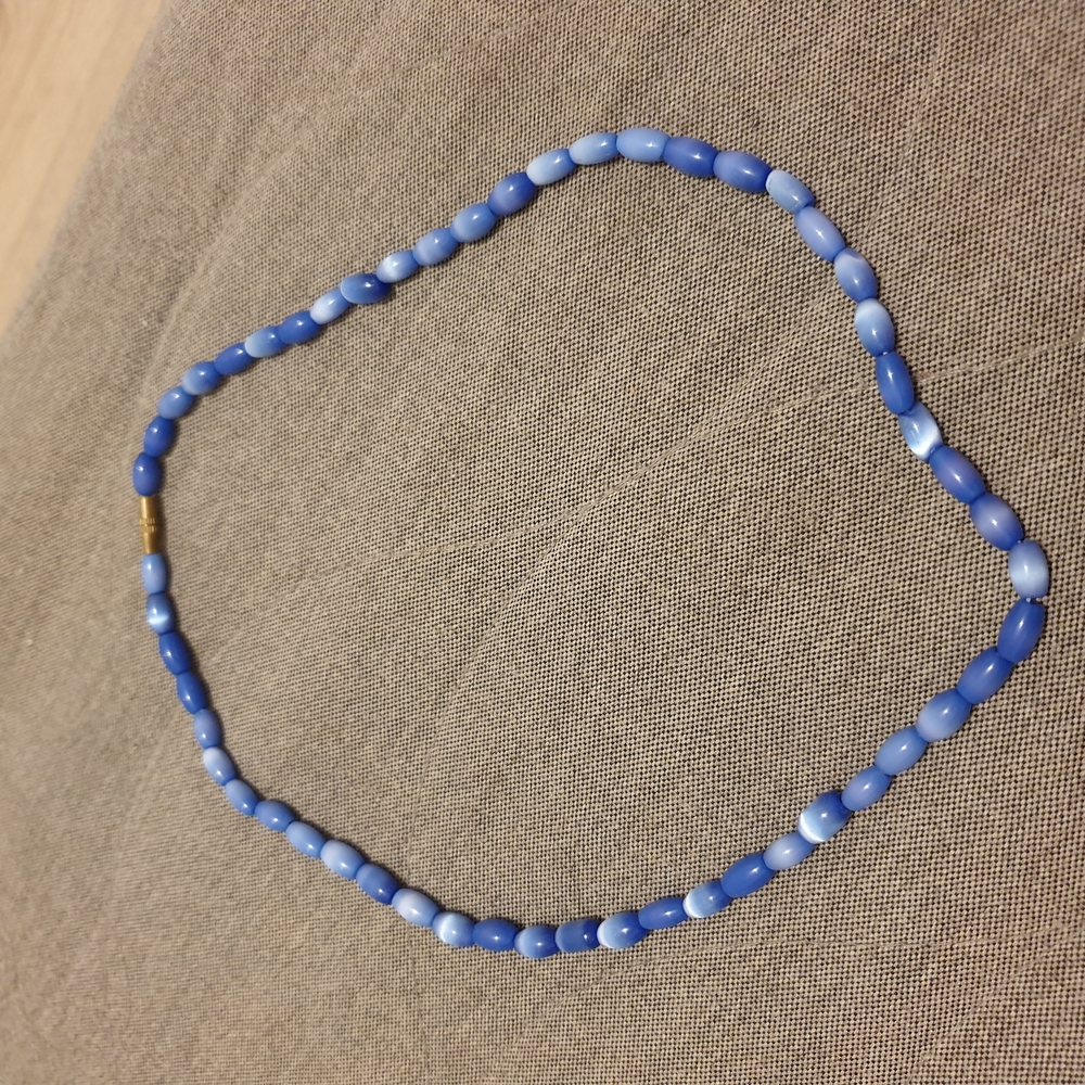 Blue Beaded Necklace